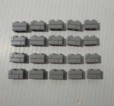 LEGO 1x2 Masonry Profile Bricks LIGHT BLUISH GREY (x20) 98283 NEW Authentic LEGO