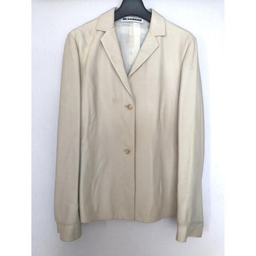 JIL SANDER Leather jacket ivory 36 - Picture 6 of 9