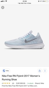Run 95 Rn Entrenadores Nike Caja Para Free En Mujeres Correr Flyknit £ 5 Rrp Uk Tw5acfaq