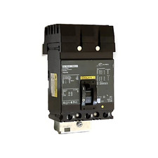 Square D FA34100 100A 3P 480VAC 250VDC HACR I-Line Circuit Breaker Green Label