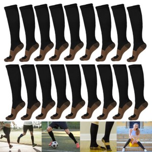 Copper-Infused-Compression-Socks-20-30mmHg-Graduated-Mens-Womens-S-XL