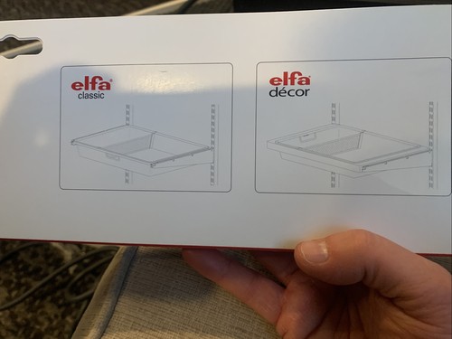 Elfa 1 Runner Mesh Drawer Dividers Pack Of 2 Platinium - Picture 4 of 5
