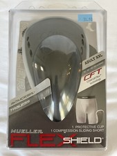 Mueller Flex Shield Protective Cup w/ Compression Sliding Short, ADULT XXL NEW 