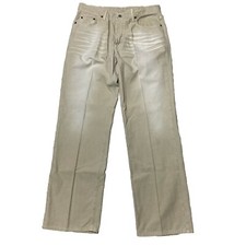 Lucky Brand Men’s Dungarees Husker Jean 33x32 Tan Beige Jeans *Made In USA*