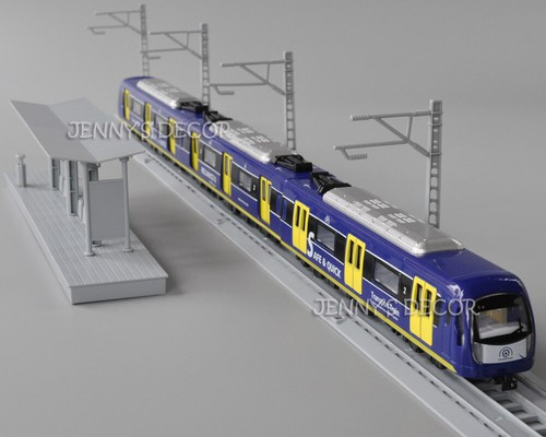 Druckgusszug Modellspielzeug 65cm Lok & Wagenschiene Gleise Bahnhof Spielset - Bild 15 von 15