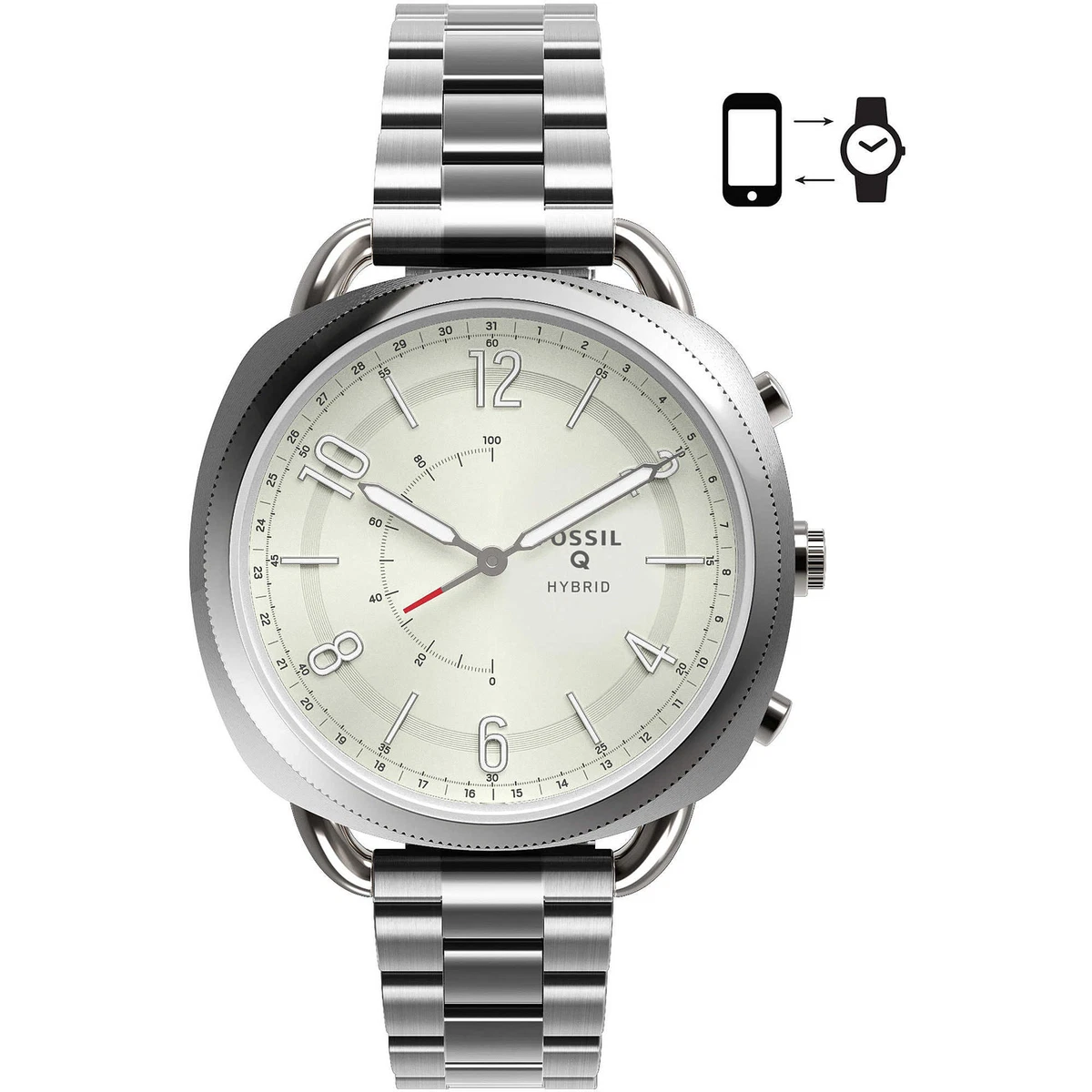 Hybrid Smartwatch Femme FOSSIL Q ACCOMPLICE FTW1202 Acier Blanc eBay
