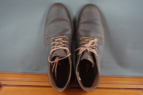 Timberland Elmhurst Men's 12 Brown Leather Lace-Up Outdoor Chukka Ankle Boots - Picture 7 of 10