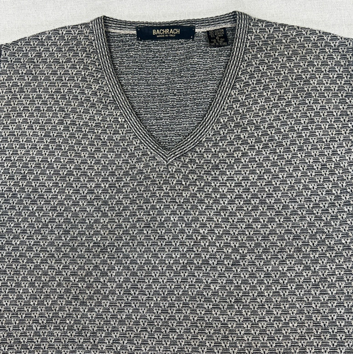 VTG Bachrach Knit Vest Mens XL Linen Blend V Neck Made In Italy Grandpa Cosby - Picture 1 of 12