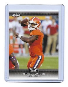 2017 LEAF Clemson Tigers Deshaun Watson ROOKIE RC CARD ...