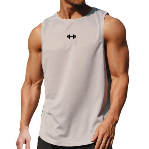 Summer Men's Gym Tank Top Fitness Training Clothing Quick-drying Loose Bodybuild - Picture 5 of 36