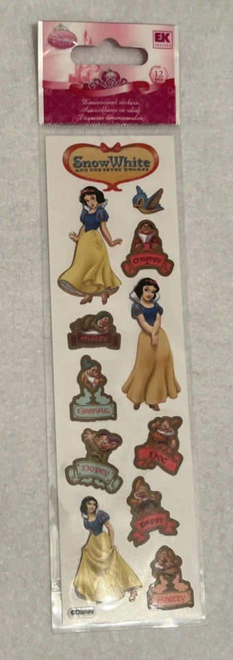 Disney Princesses /Scrapbooking - Snow White - Jasmine, Dimensional- RARE! HTF! - Image 3 of 4