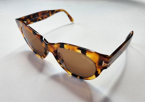 TOM FORD LOU TF741 56E TORTOISE WOMEN'S CAT EYE SUNGLASSES MADE IN ITALY - Picture 5 of 12