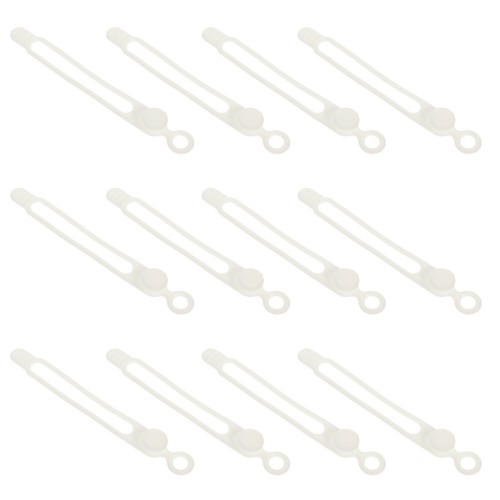 16 Pcs Drahthandlerkrawatten Reisen Schnurwickler Kabelbinder Aus Silikon - Afbeelding 3 van 12