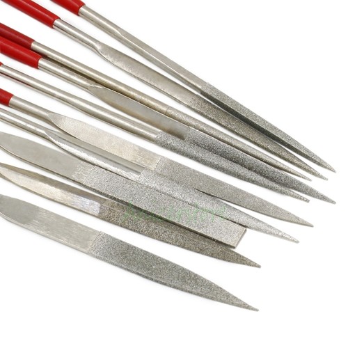 10pcs 4x 160mm 6" Mini Diamond Needle File Model Making Tool Sharpening Set - Picture 2 of 6