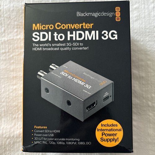 Blackmagic Design Micro Converter HDMI to SDI 3G with Power Supply Brand New - Picture 1 of 3