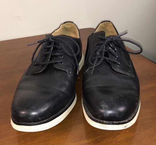 Cole Haan Original Grand C24102 Lace Up Oxford Shoes Black Leather Mens Size 10m - Picture 3 of 10