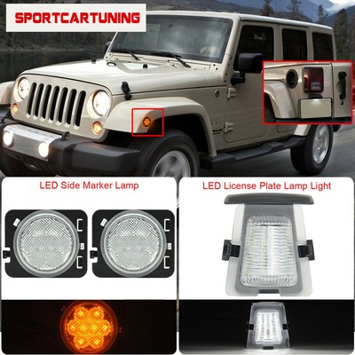 jeep wrangler led license plate light