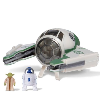 Star Wars Ship 8cm Jedi Starfighter Yoda Figure & Figure