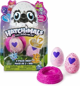 Hatchimals colleggtibles saison 1 violet 2 Pack Avec Nest Playset New Entièrement neuf dans sa boîte #NG