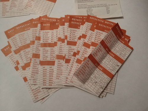 Vintage CLUE Game Instructions 1949 1950 Replacement Pieces Notes Rope Wrench - Picture 6 of 7
