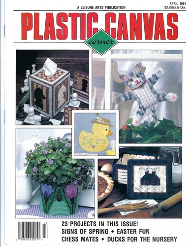 Leisure Arts Plastic Canvas Corner Magazine 23 Projects Easter Apr 1991 - Picture 1 of 5