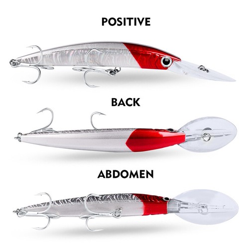 6.7" Deep Diver Trolling/Casting Fishing Lures Minnow Crankbait Baits Tuna Wahoo - Picture 6 of 16