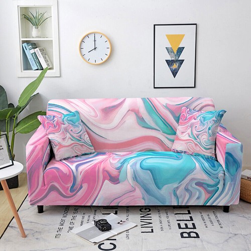 Geometrische Slipper Marmor Elastisch Stretch Sofa Bezug Wohnzimmer Couch Bezug - Bild 24 von 39