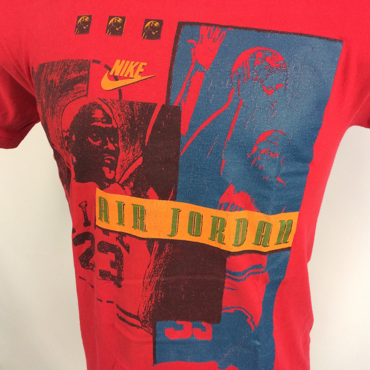 Rare Vintage Gray Tag 80s 90s Nike Air Jordan Basketball T