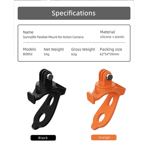 Per Action Camera Insta360 Serie Supporto Flessibile Cinghia Fissa Staffa Accessori - Foto 17 di 19