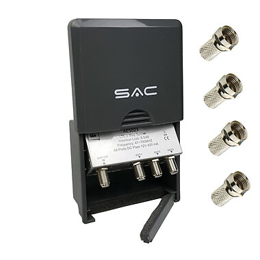 2, 3, 4 Way LTE Masthead Outdoor Weatherproof TV Aerial Splitter Exterior Ariel - Picture 9 of 12