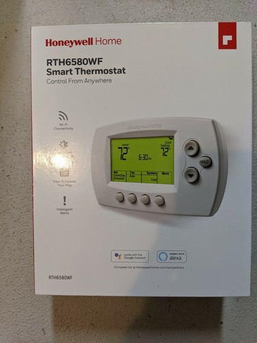 NEW Honeywell Home Smart Thermostat Wi-Fi Programmable (RTH6580WF) - Picture 1 of 3
