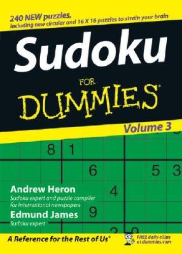 Sudoku For Dummies, Volume 3 - Paperback By Heron, Andrew - GOOD - Picture 1 of 1