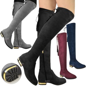 low thigh high boots