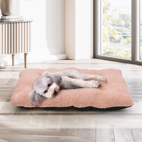 Plush Pet Cat Dog Bed Rectangle Soft Puppy Calming Washable Bed Cuddler Cushion - Picture 4 of 9