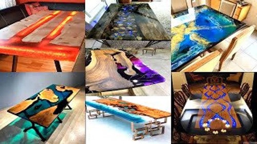 Ocean Art Table/Personalized Ocean Resin Epoxy Table/Custom Ocean Wave Table Top - Picture 9 of 11