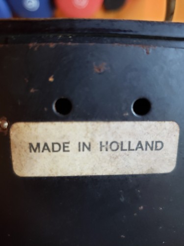 Antique Ericsson Ruen Black Bakelite Rotary Dial Desk Telephone Made In Holland - Picture 12 of 13