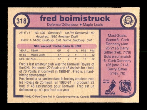 1982-83 O-PEE-CHEE / OPC HOCKEY 201-396 /SEE DROP DOWN MENU FOR CARD U WILL GET - Picture 226 of 376