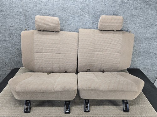 1996-2002 TOYOTA 4RUNNER SEATS FRONT AND REAR SEAT SET CLOTH OEM TAN V11 - Picture 2 of 22