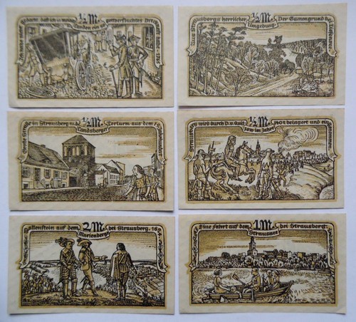 Notgeld Strausberg 1921, 6 Stück - Picture 2 of 3