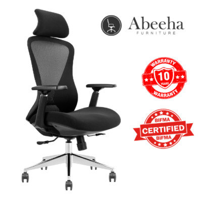 Ergonomic Office Chair Mesh Desk Chair Lumbar Support Adjustable Swivel Black