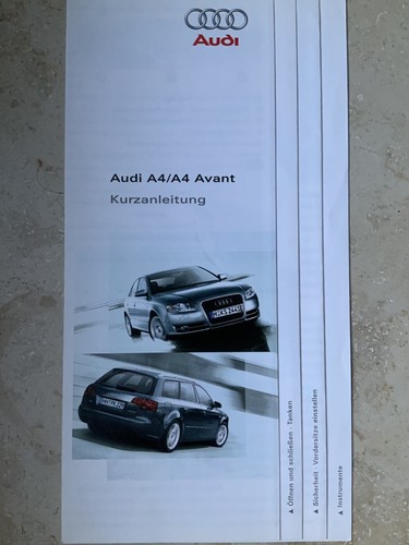 AUDI A4 AVANT 2006 DEUTSCHE BORDMAPPE BEDIENUNGSANLEITUNG HANDBUCH - Bild 8 von 8