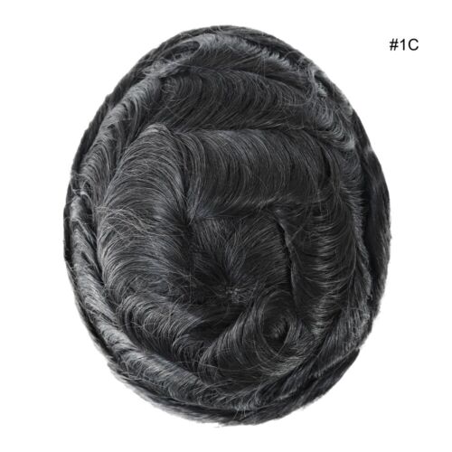 Mens Hair System Toupee Lace Front Fine Mono Hairpiece Versalite Economy Shippin - Picture 18 of 48