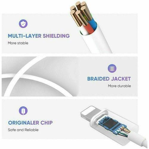 Paquete de 3 adaptadores de conector para auriculares iPhone cable auxiliar de 3,5 mm convertidor de cable para auriculares - Imagen 4 de 11
