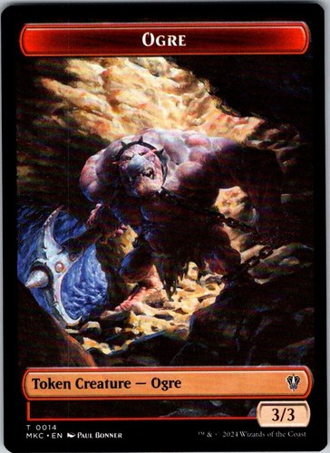 Magic the Gathering Soldier Ogre Token Murders at Karlov Manor Commander MTG - Picture 2 of 2
