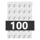 1-100 Pcs Wall Hooks Self Adhesive Strong Sticky Hooks Heavy Duty Sticky Hangers