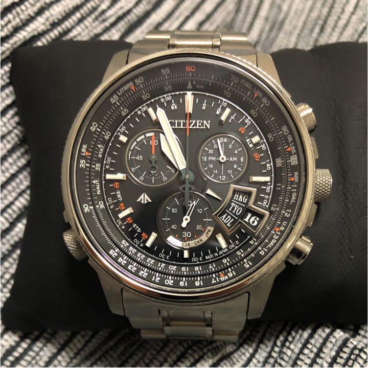 品質満点 Chronograph Promaster Citizen Titanium 43.7 Watch H610 Solar 時計