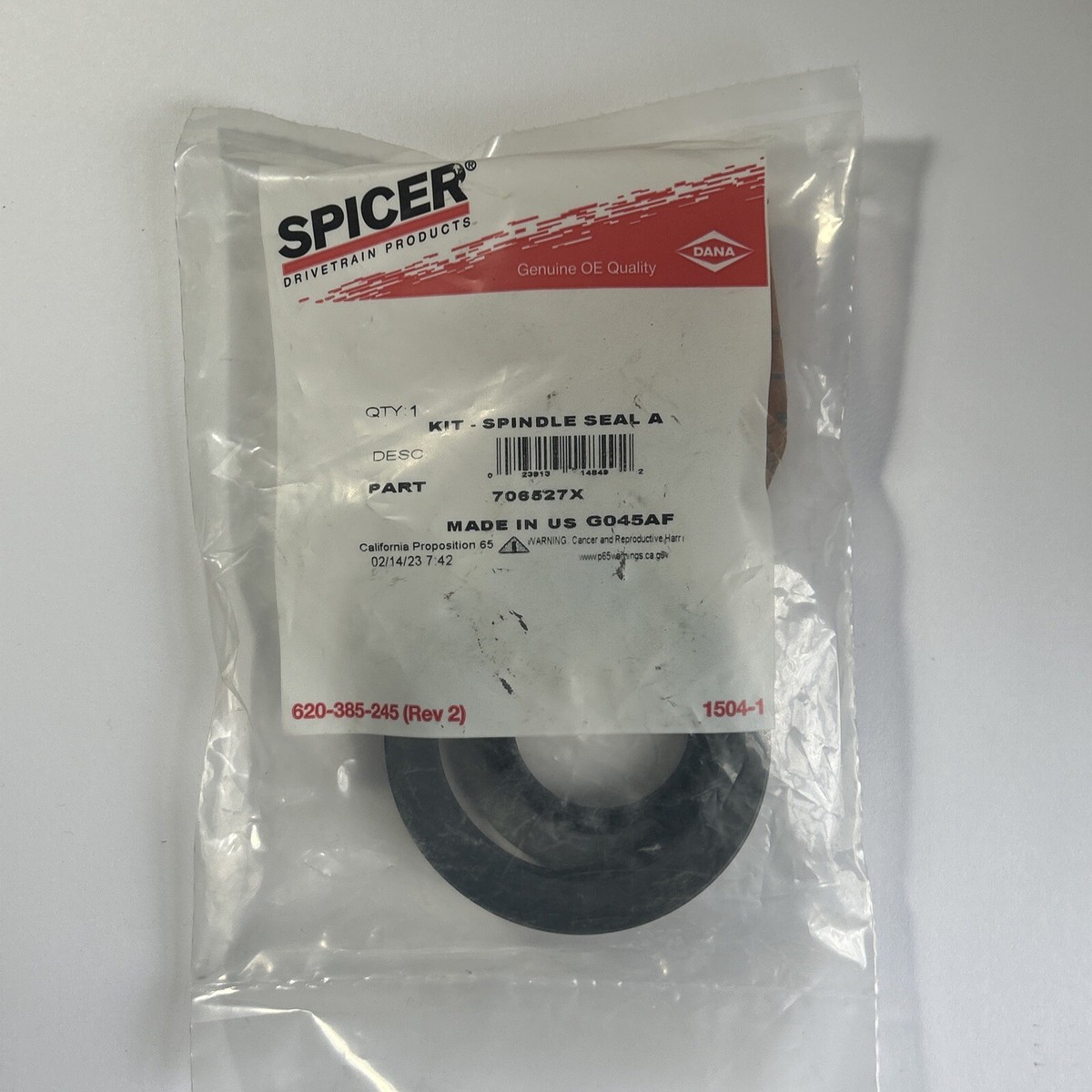 Dana Spicer 706527X Spindle Seal & Bearing Kit Dana Spicer 706527X Spindle Seal & Bearing Kit