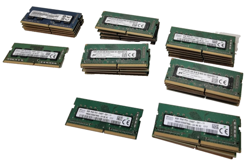 USED LOT OF 32 GENERIC 4/8 DDR4 LAPTOP RAM HYNIX micron SAMSUNG *read*
