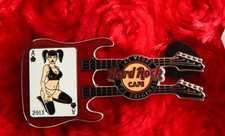 Hard Rock Cafe Pin las vegas ladies of aces 3 girl guitar poker blackjack hat