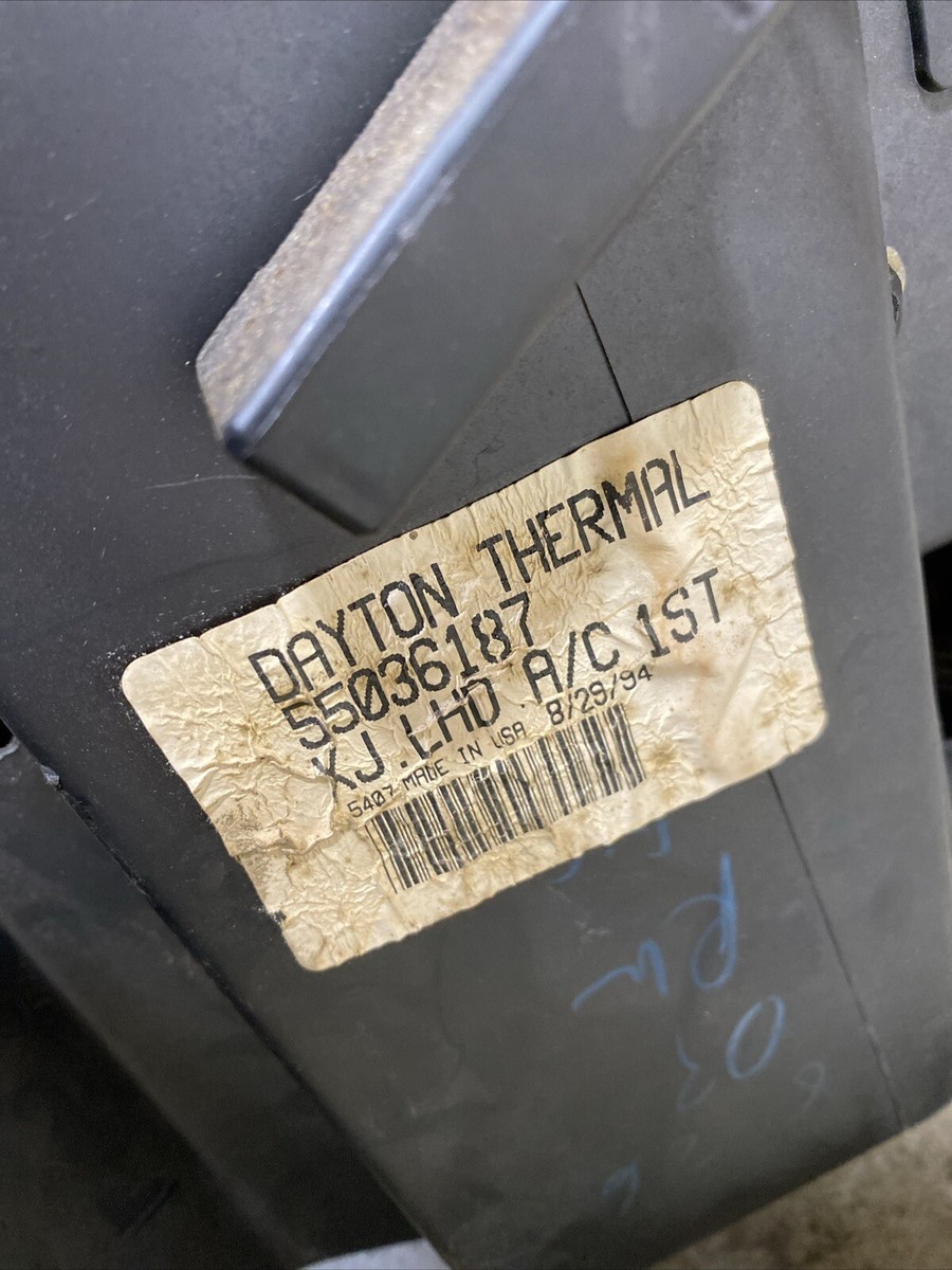 87-96 Jeep Cherokee XJ MJ OEM Interior Firewall Heater AC Air Box